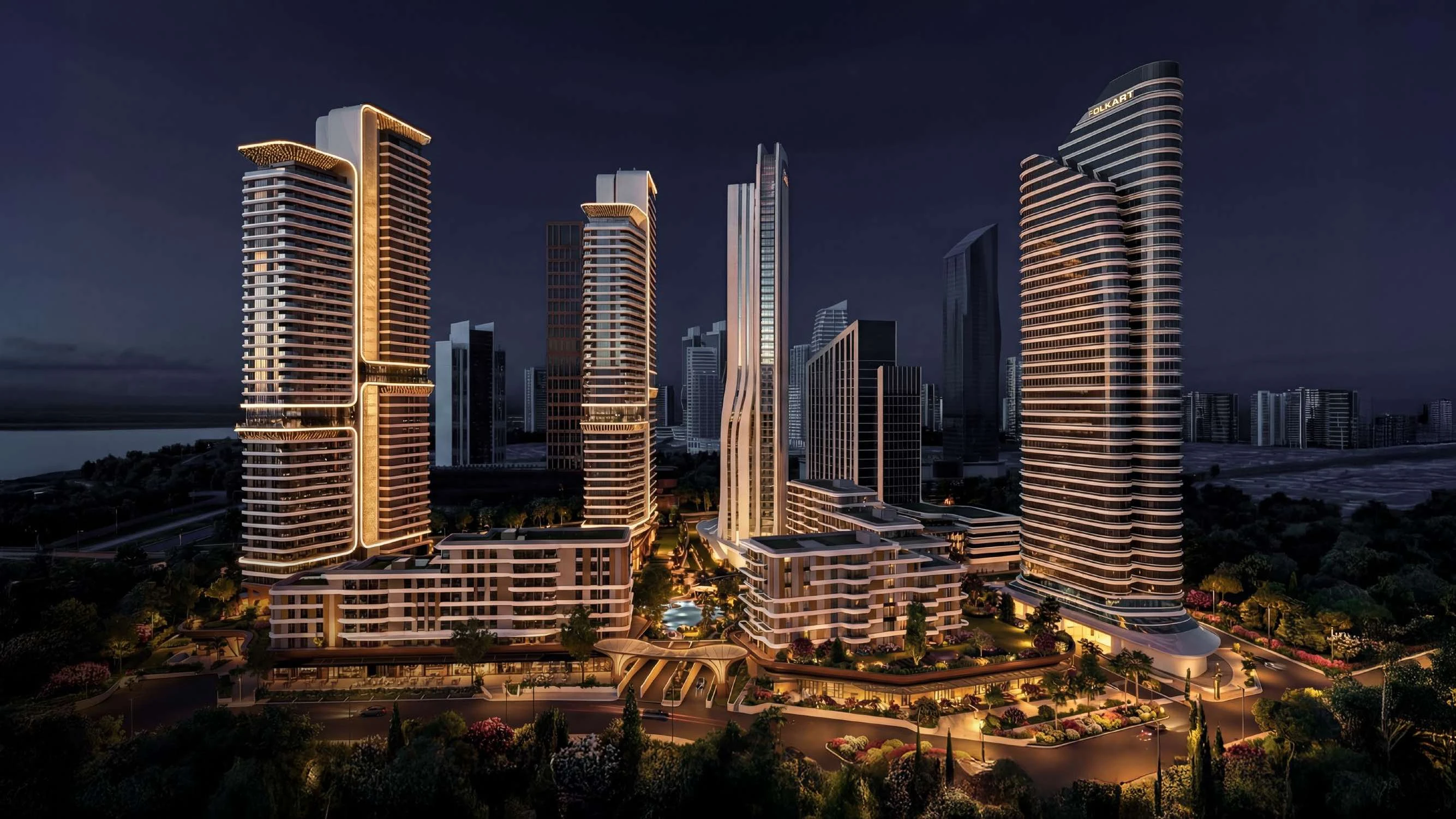 Folkart Orion — kuleler ve şehir